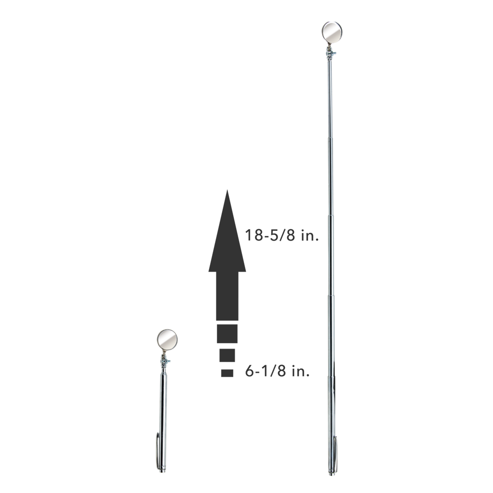 A-2T - Round 7/8" Telescoping Inspection Mirror