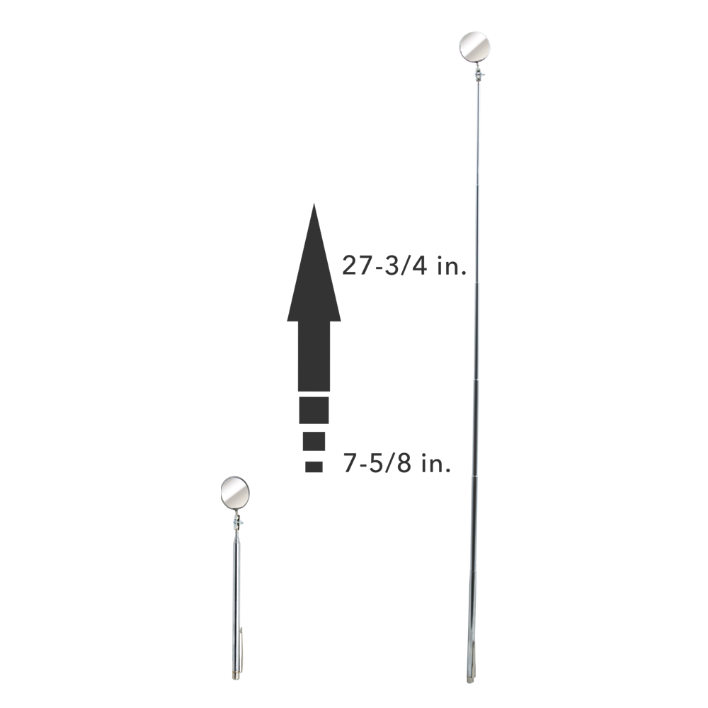 E-2TM - Round 1-1/4" Telescoping Inspection Mirror and Magnetic Pick-Up Tool