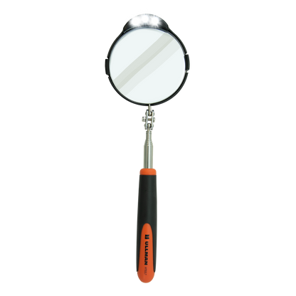 HTS-2LT - Round 3-3/8" Telescoping LED Lighted Inspection Mirror